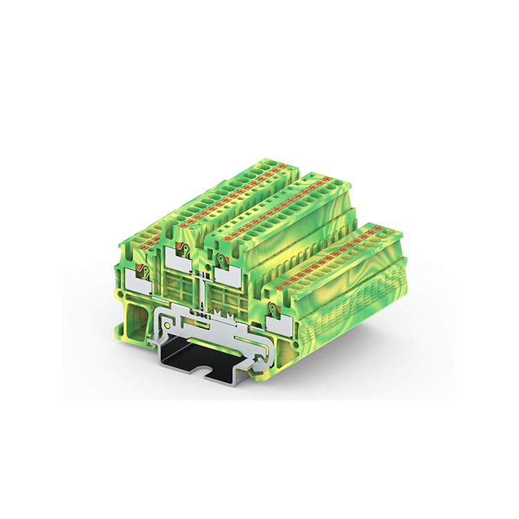 Factory Direct Supply Pt 1.5 Din Rail Push-in Wire Spring Terminal Blocks Connector