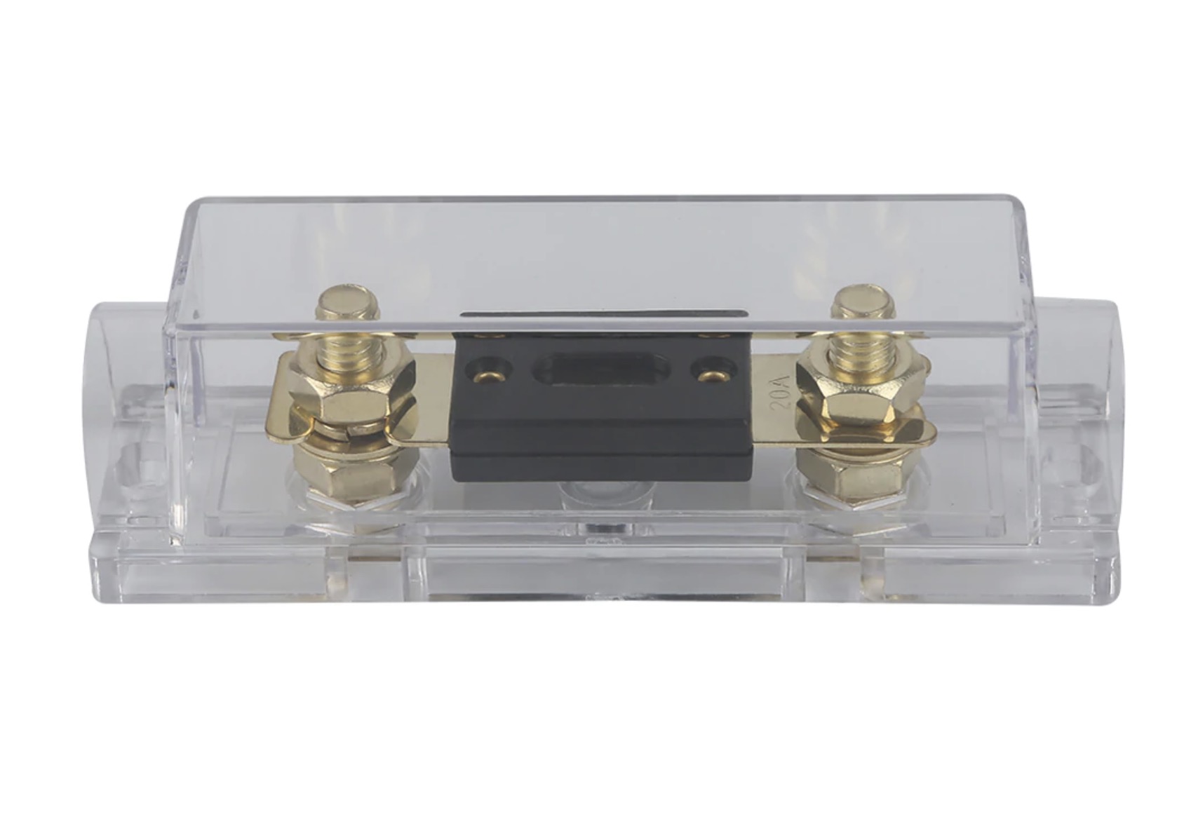 DC 12V Mini-ANL Inline Fuse Holder With 50A Fuse - For Car, Truck, Boat Wiring
