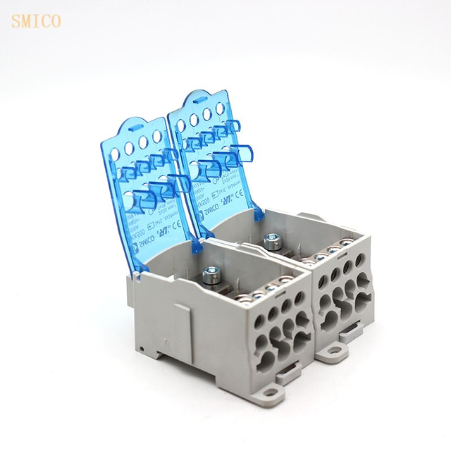 Easy use UKK 500A Power Distribution Screw Terminal Blocks Distribution Box