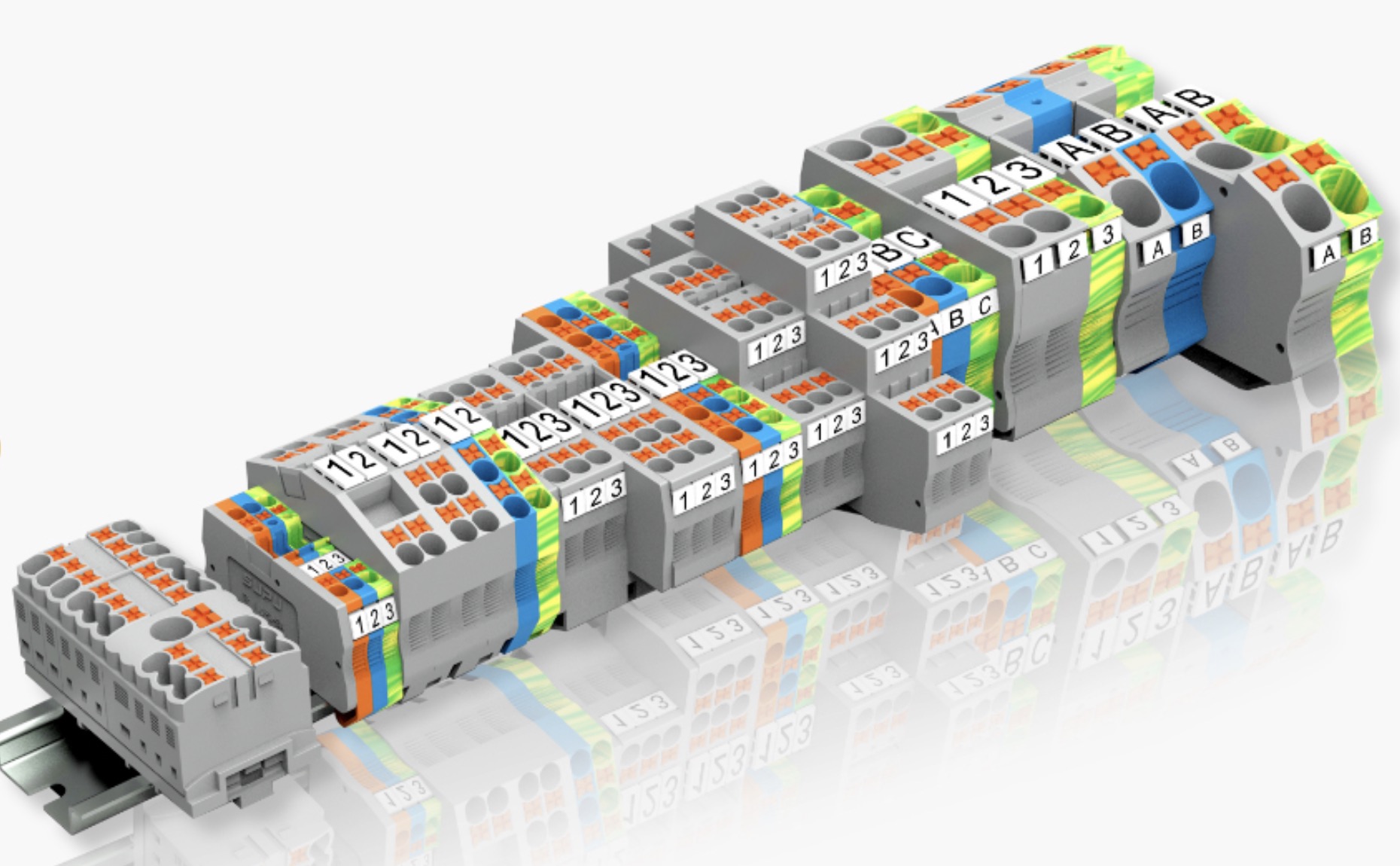 push-in terminal block for quick connection