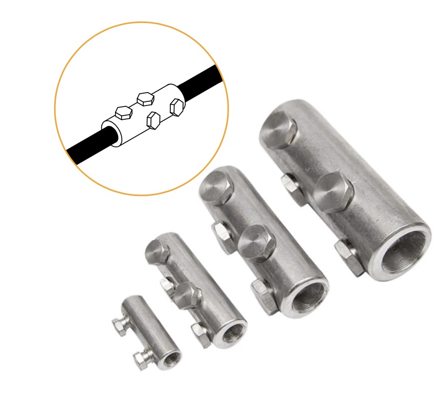 shear head bolted cable connector